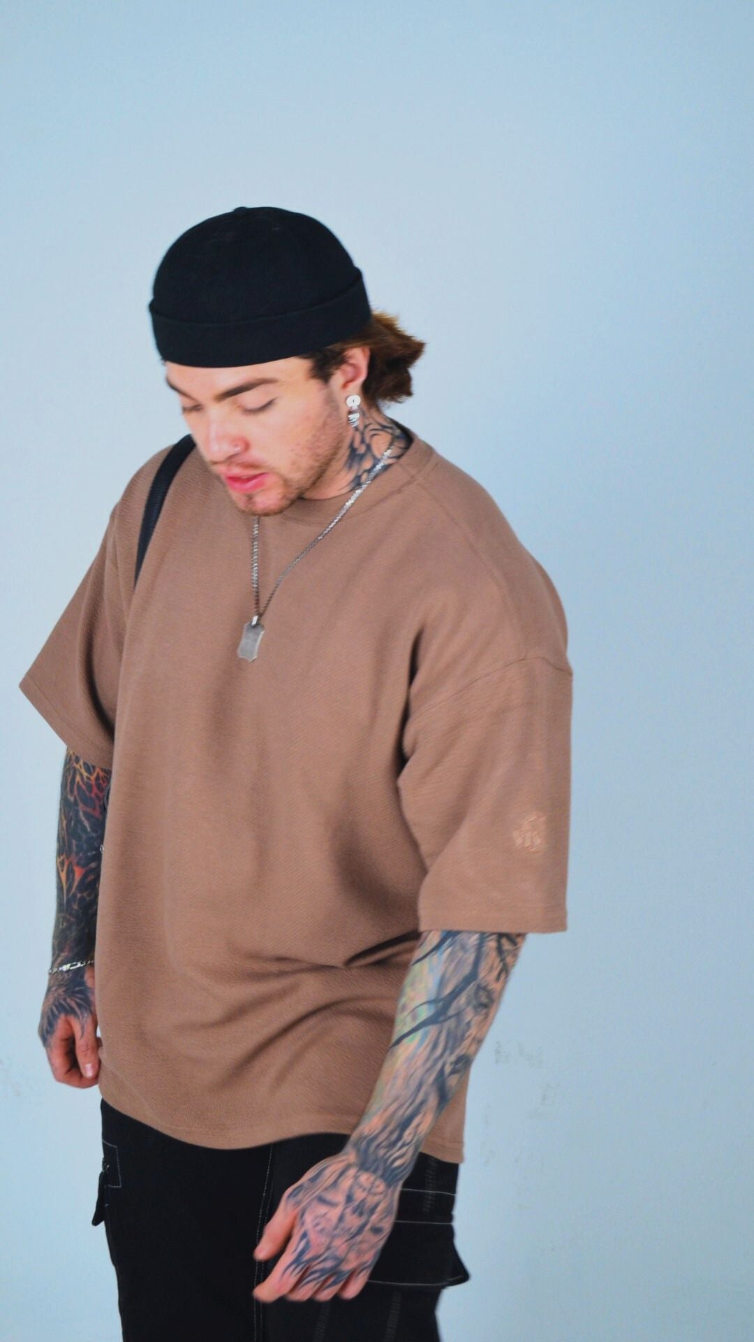Camiseta Oversize Café