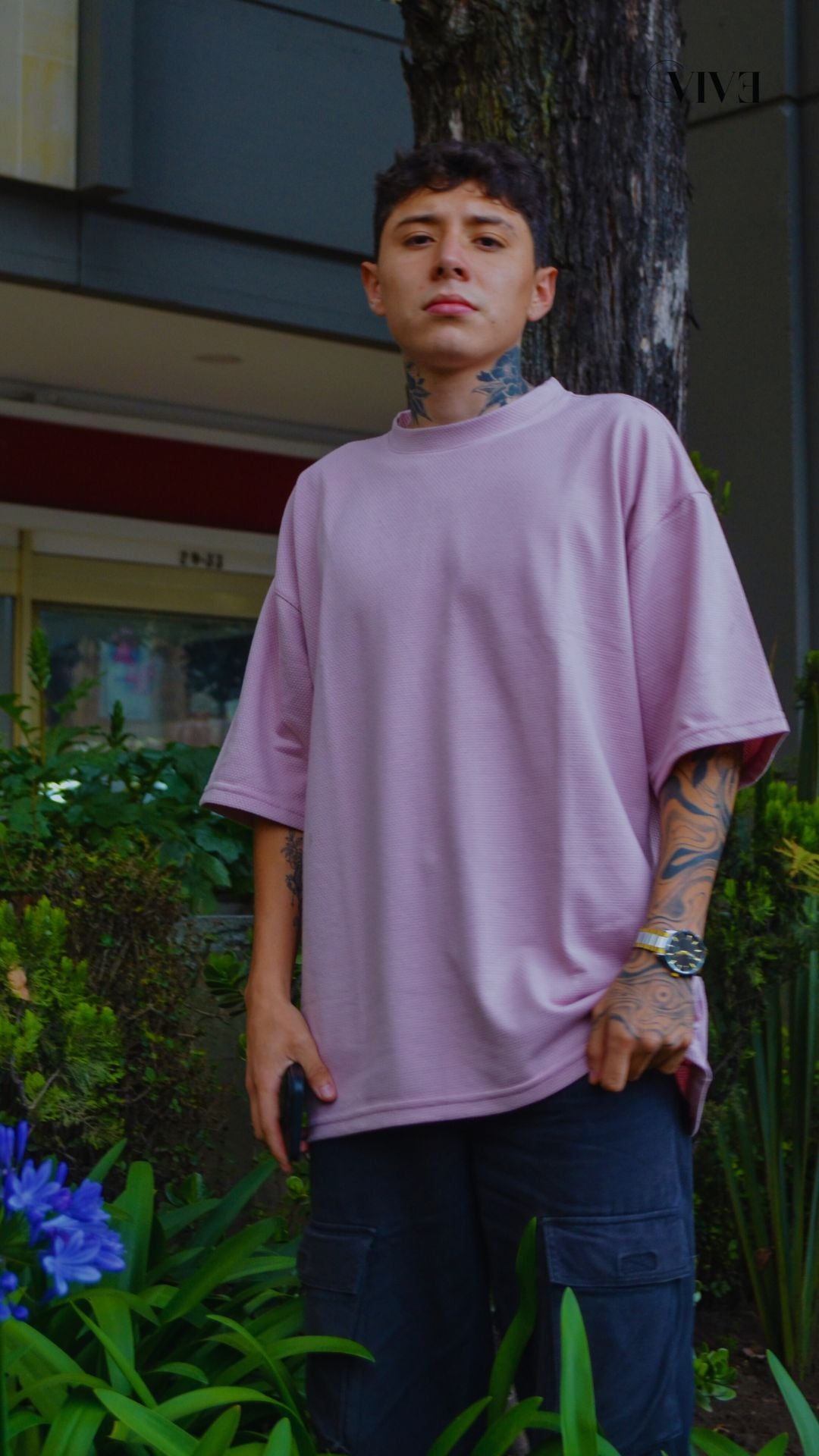 Camiseta Oversize Morada