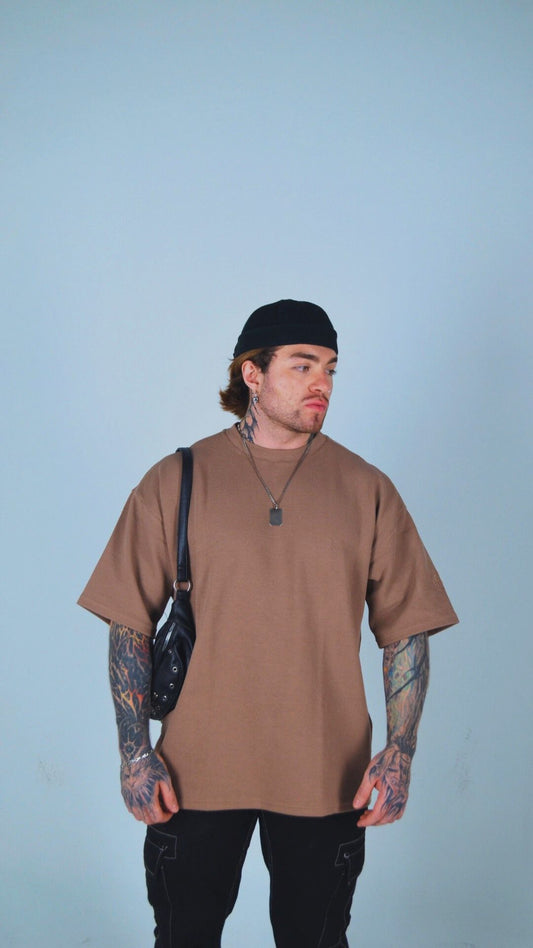 Camiseta Oversize Café